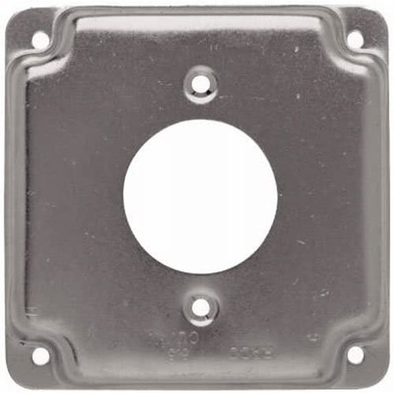Hubbell-Raco 812C 20A Receptacle 1.594-Inch Diameter 4-Inch Square Exposed Work Cover
