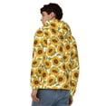 thumbnail image 4 of Honeii Sunflowers Print Hoodies for Men, Pullover & Full Zip, Breathable Zip up Hoodie, Sweatshirt-XX-Large, 4 of 5