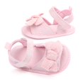 thumbnail image 2 of 0-18 Meses Zapatos De Bebé Recién Nacido Blanco Bautizo Sandalias Pre Walker Sole Suave, 2 of 4