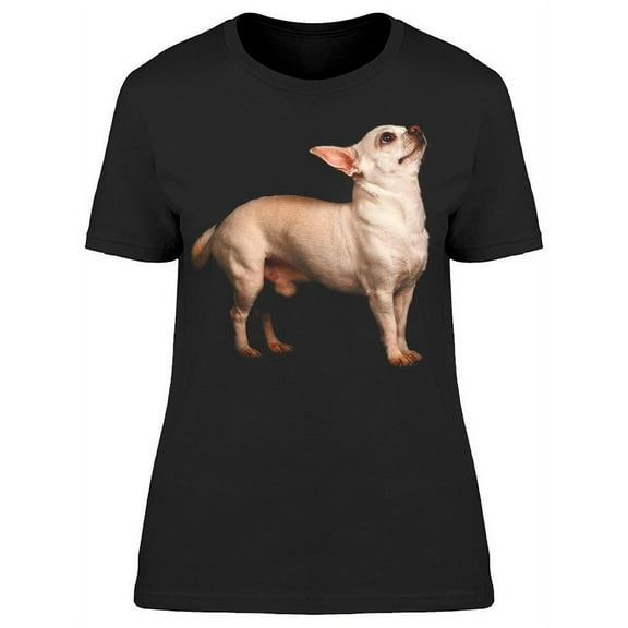 Chihuahua Dog Looking Up T-Shirt Women -Image by Shutterstock, Female Medium