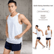 thumbnail image 5 of Chaleco deportivo de secado rápido para hombre, camiseta de entrenamiento de fitness holgada con sensación de correr y músculos, temporada de verano, 5 of 5