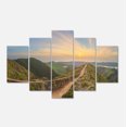 thumbnail image 2 of Hiking Trail and Beautiful Lakes - Contemporary Landscape Canvas Art, 2 of 3