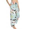 thumbnail image 2 of Disketp Cute Cows Print Women'S Comfy Pajama Pants Casual Drawstring Palazzo Lounge Wide Leg Pants, 2 of 9