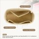 thumbnail image 4 of Insertar organizador de bolso de fieltro, organizador de bolsa negra con pouch de malla para mujeres, 4 of 7