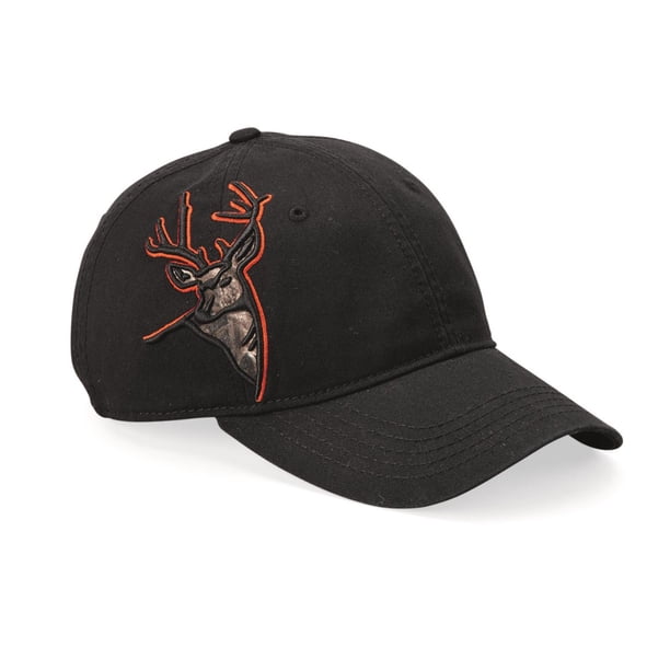 DRI Duck 3D Applique Buck Fauna silvestre Gorra de béisbol - Negro DRI Duck Gorra de béisbol