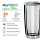 thumbnail image 5 of Taza de café Tumbler Oasisdream de 600 ml con estampado de saxofón, 5 of 6