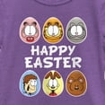 thumbnail image 2 of Girl's Garfield Happy Easter Egg Portraits  Graphic T-Shirt, 2 of 4