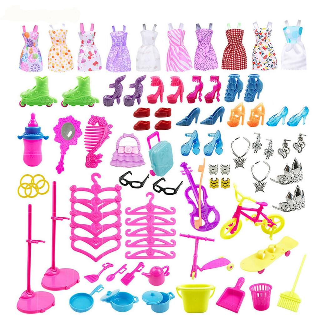 Walmart barbie clothes and shoes hotsell
