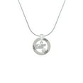 thumbnail image 2 of Delight Jewelry Silvertone Hit Like a Girl with Enamel Volleyball Joy Ring Charm Necklace, 18", 2 of 4