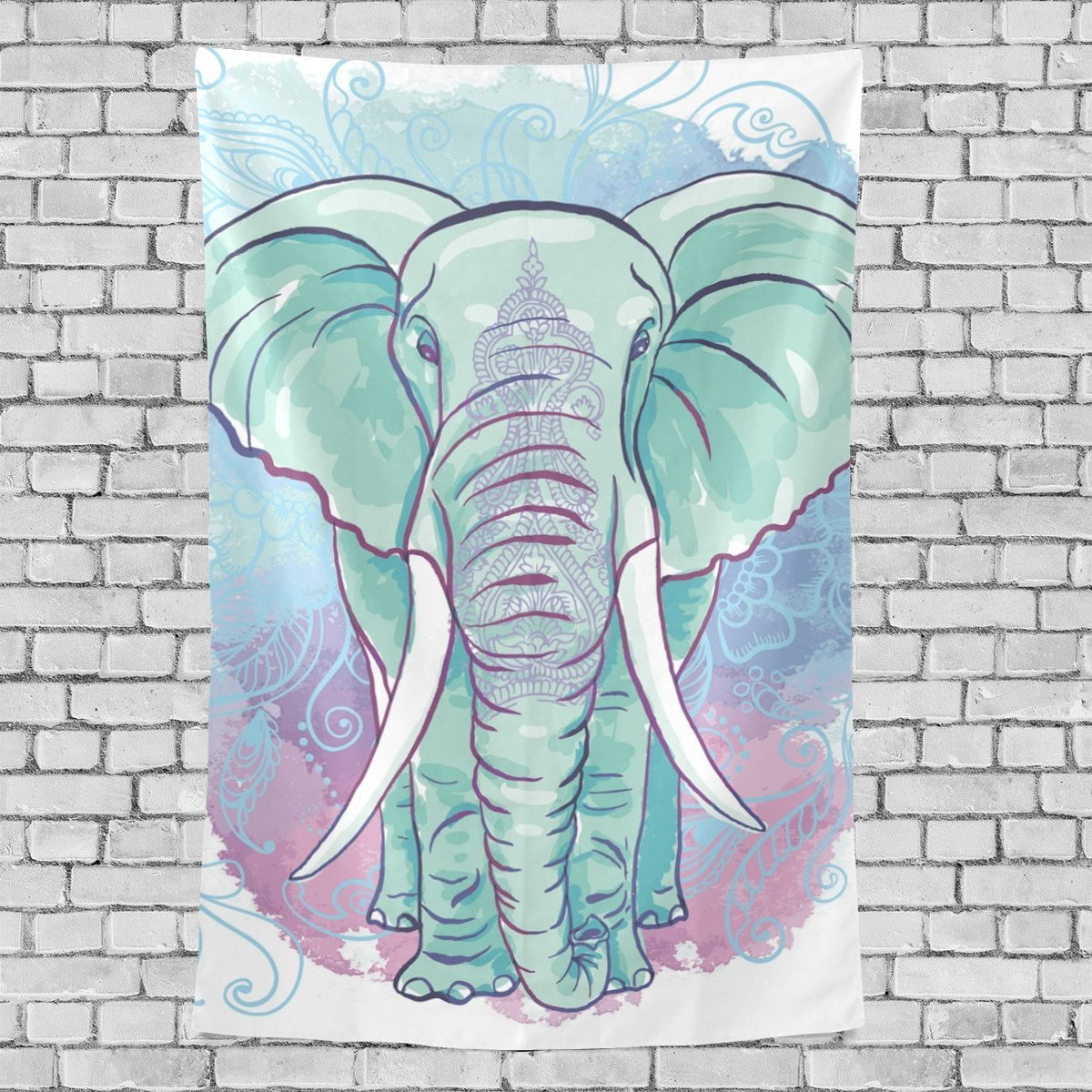 MYPOP Elephant Tapestry Wall Decor Living Room Dorm Tapestries DIY 60 x