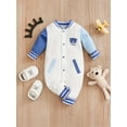 thumbnail image 4 of WIBACKER 0-18 Months Newborn Baby Boy Onesie, Infant Long Sleeve Cotton Romper, Boys Bodysuit Fall Spring Outfits - Bears, 4 of 8