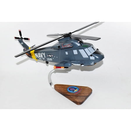 HSL-32 Invaders SH-2F Seasprite Model, Kaman, Mahogany, 1/30th (16") Scale, Navy