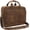 Brown New-15.6inch, variant on Full Grain Leather Briefcase for Men, Business Messenger Bag Laptop Bag Attache Case, Fits 15.6 Inch Laptop