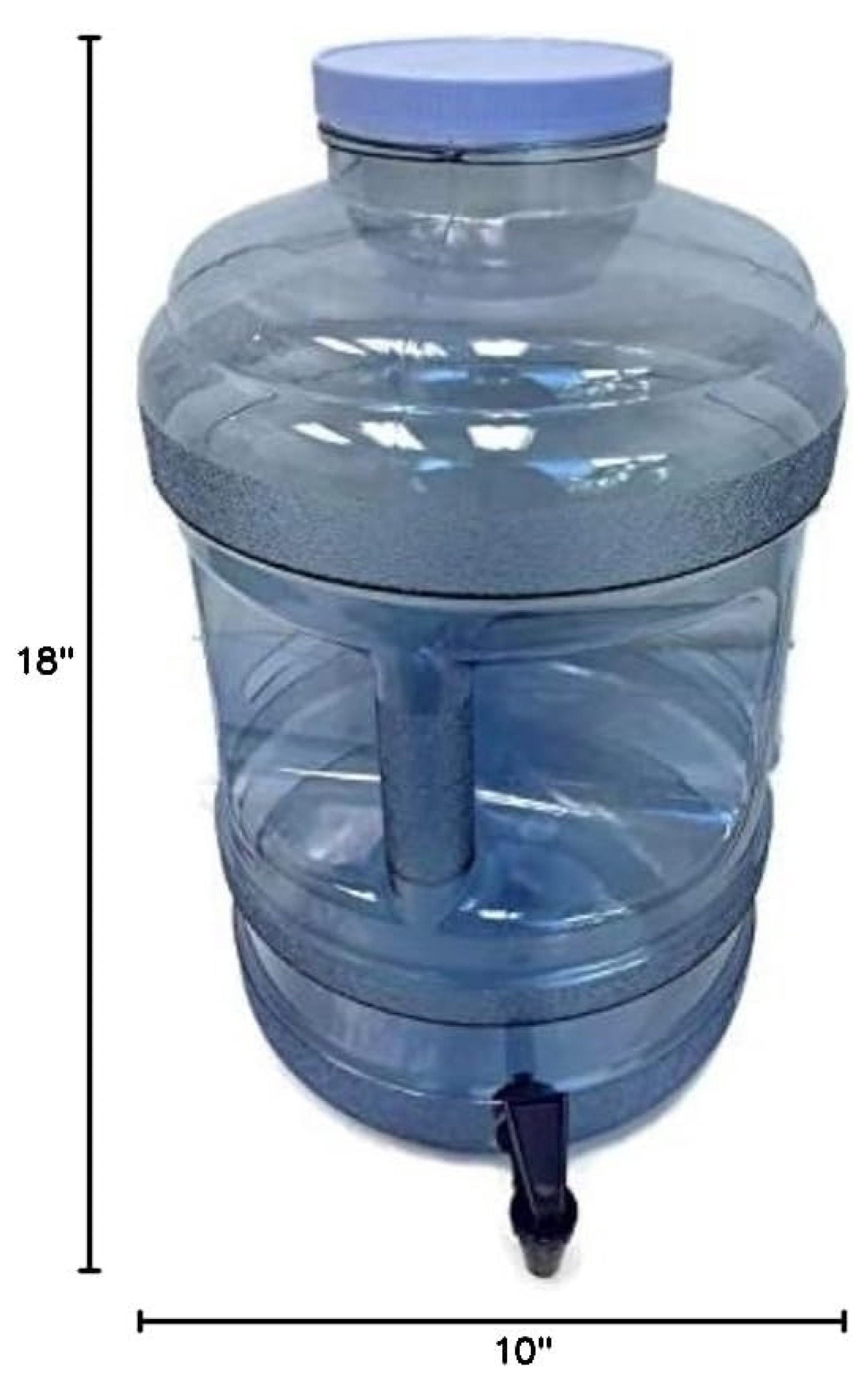 KIKIHIN 5 Gallon BPA Free Water Bottle with Big-Mouth & Dispensing Spigot for Home, Kitchen, Office, Sports