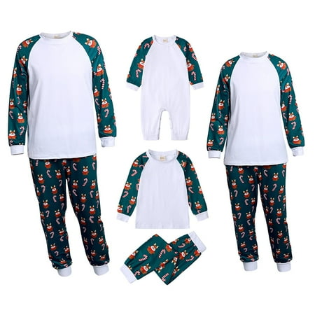 

YYDGH Christmas Color Block Family Pajamas Matching Sets Xmas Matching Pjs for Adults Kids Holiday Home Xmas Print Family Sleepwear Set