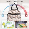 thumbnail image 4 of Naloa Rugby Style Print Lunch Bag for Women & Men Insulated Lunch Box or Cooler Lunch Tote Bags for Work, Travel, Outdoor, 4 of 5