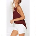 thumbnail image 3 of MesaSe Racerback Tank Tops for women Halter Casual Sleeveless Solid color Summer Tops, 3 of 6