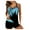 Blue, variant on VerPetridure Tankini Swimsuits for Women On Sale Women Plus Size Print Strappy Back Tankini Set Two Piece Swimsuits Swimdress