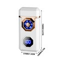 thumbnail image 3 of Nsxcdh USB Charging Windproof Lighter 3.07x1.45x0.70in,Type C Fast Charge LED Battery and Count Display,Alloy Body Flameless Arc,Gift Box with Cable,Portable for Outdoor, 3 of 5