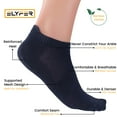 thumbnail image 5 of Unisex Ankle Socks - 4 Pairs - Bamboo Low Cut Ankle Breathable Sports Socks Size 5-7 8-10 11-13, 5 of 7