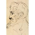thumbnail image 2 of Benjamin Robert Haydon 17x24 Gold Ornate Framed and Double Matted Museum Art Print Titled - Portrait Study, of a Man's Profile, 2 of 4