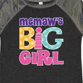 thumbnail image 4 of Inktastic Memaw Big Girl Girls Toddler T-Shirt, 4 of 5