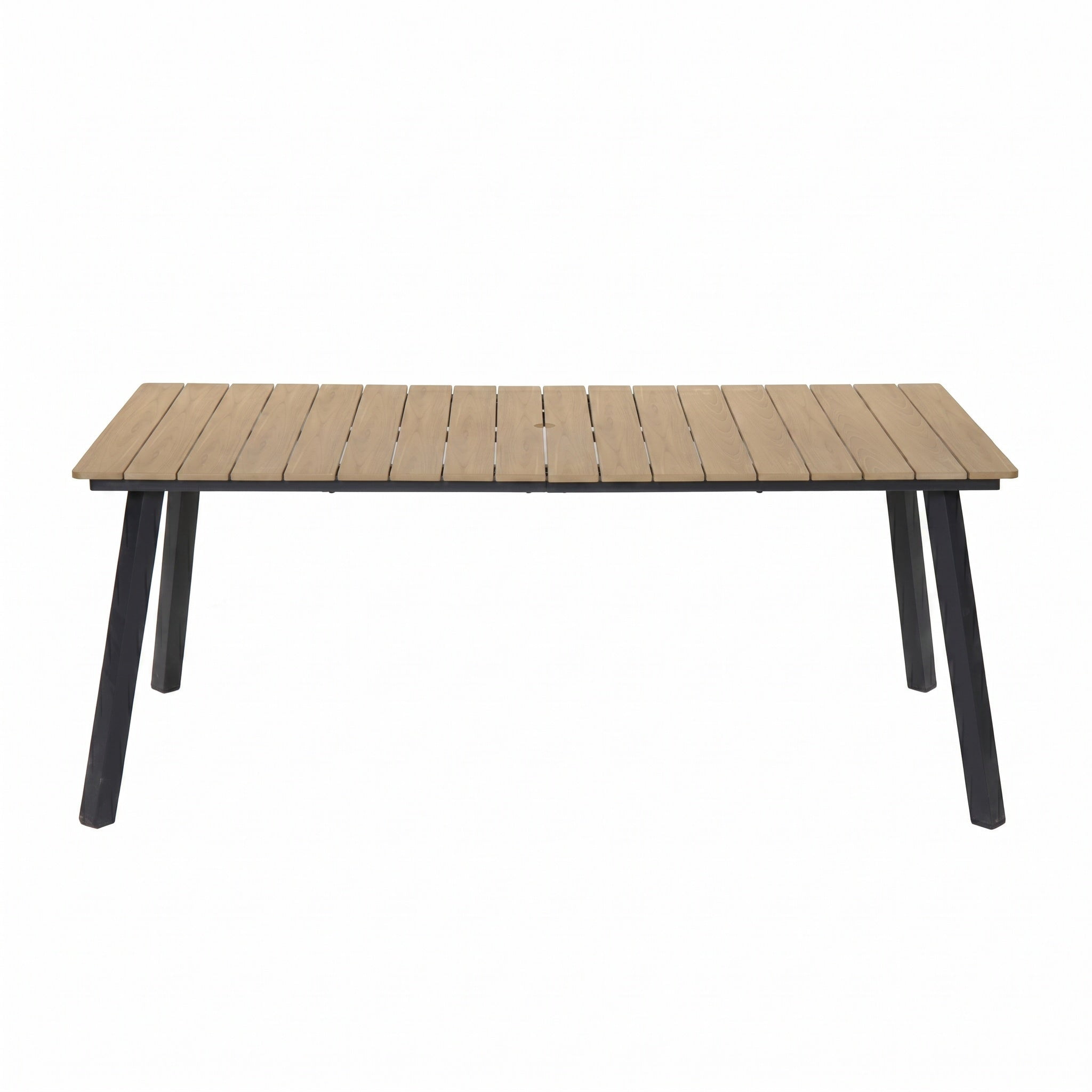 Sailvan Outdoor Dining Table Collection with Umbrella Hole, All-Weather Foldable & Square Options