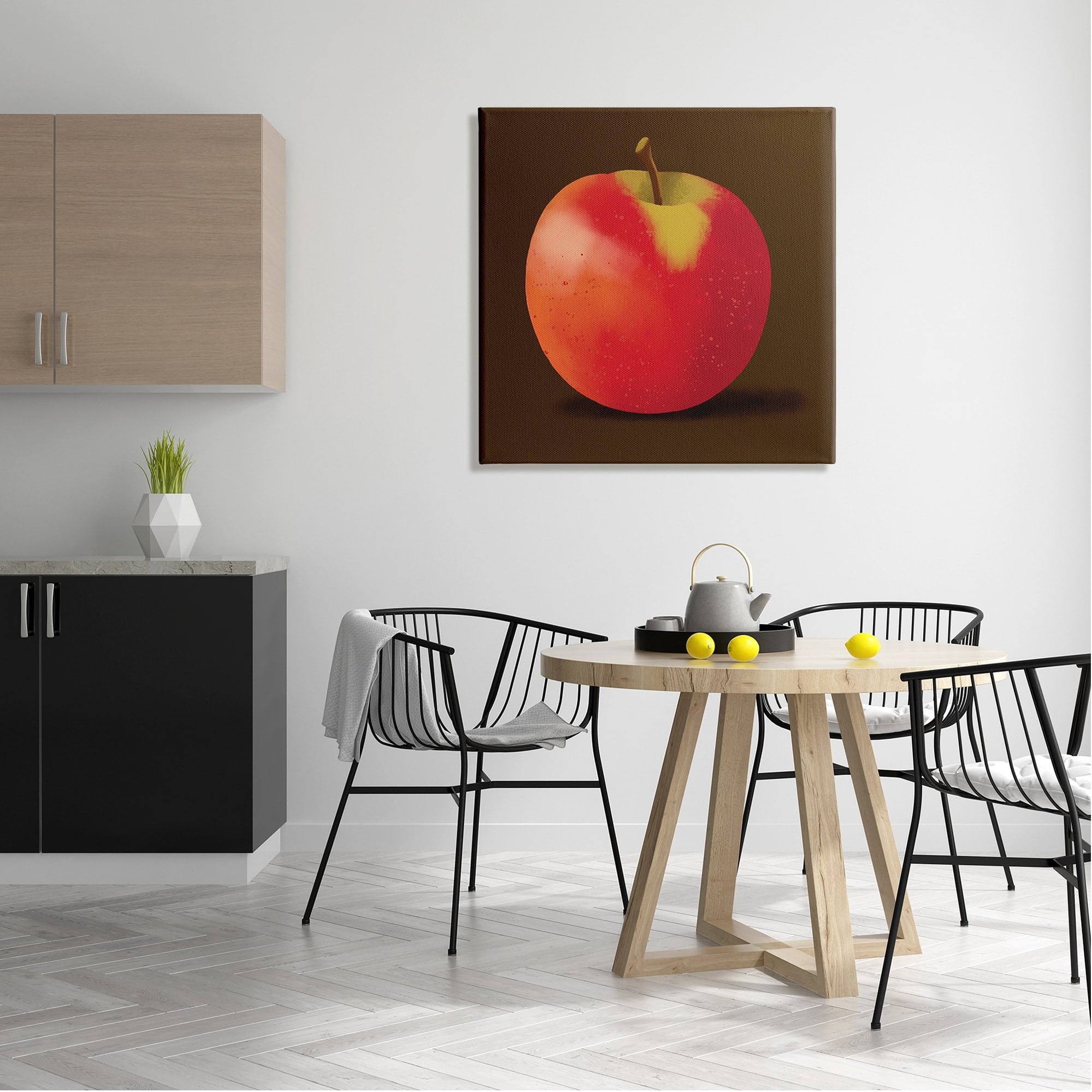 Stupell Industries Lush Red Apple Detailed Portrait Design, 30 x 30, Design by Sally Springer Griffith