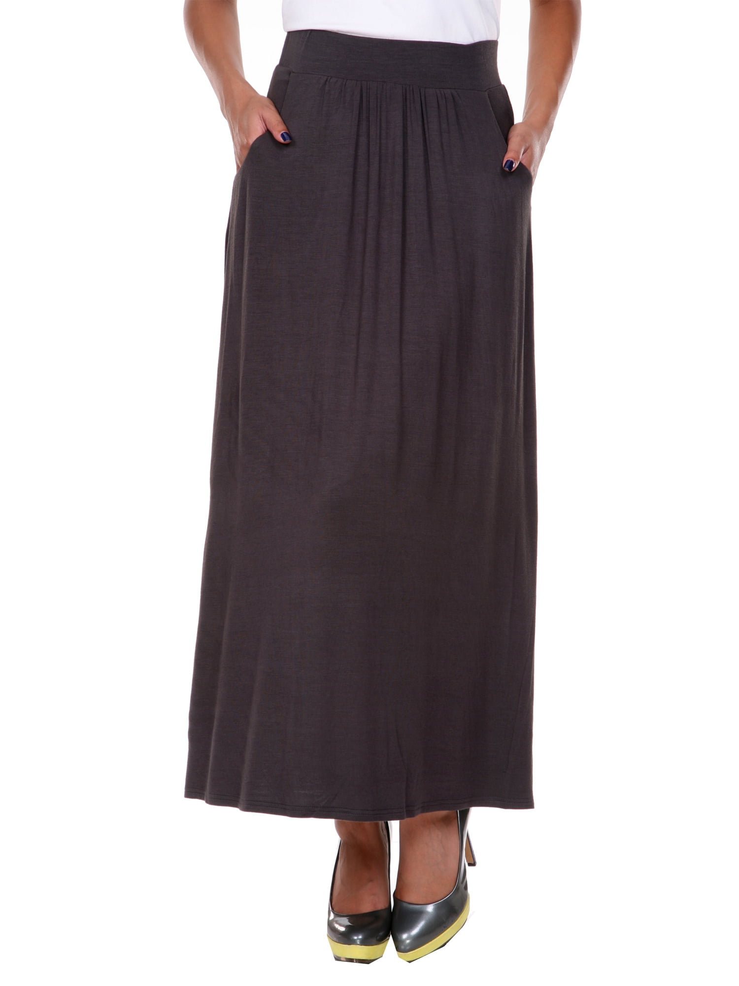 white mark maxi skirt