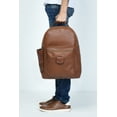 thumbnail image 3 of Classic Leather Backpack with 15" Laptop Sleeve, 3 of 7