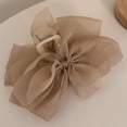 thumbnail image 1 of Clip Mesh Bow Grip Cabello elegante Cabello femenino Gran tamaño Café dulce Sywqhk Libre de BPA, 1 of 3