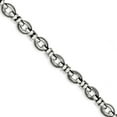 thumbnail image 1 of White Sterling Silver bracelet Chain style Link, 7.5 in 11 mm, 1 of 3
