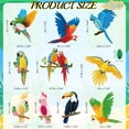 thumbnail image 4 of GuassLee Jungle Tropical Party Decorations Birds Honeycombs - Tropical Parrots Paper Cutouts Honeycombs Hanging Decorations for Hawaiian Luau Tiki Party Decor Supplies 10pcs, 4 of 9