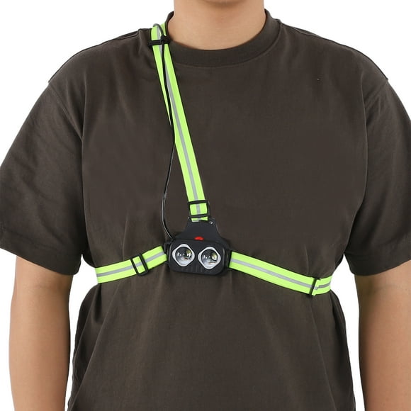 Luz De Pecho Para Correr Nocturna, Luz De Pecho Ajustable Para Corredores Para Correr Para Acampar Para Ciclismo Para Corredores