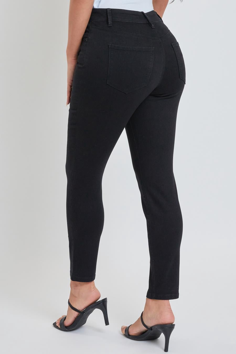 Royalty For Me Women's Petite Tummy Control High Rise Classic Skinny Jean