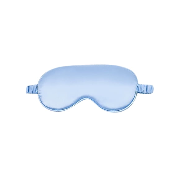 Krdevn Soft Satin Sleep Eye Mask Adjustable Elastic Strap Full Light Blocking Comfort Eye Cover for Travel Airplane Nap Bedroom Night Rest Relax Accessory