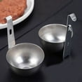 thumbnail image 4 of Metal Egg Poacher, Hanging Poached Egg Cooker with Hook, Stainless Steel Poached Egg Cups, Heavy-duty Egg Maker for Stovetop Fast Egg Poaching, 1 Pcs, 4.13x2.63", 4 of 6