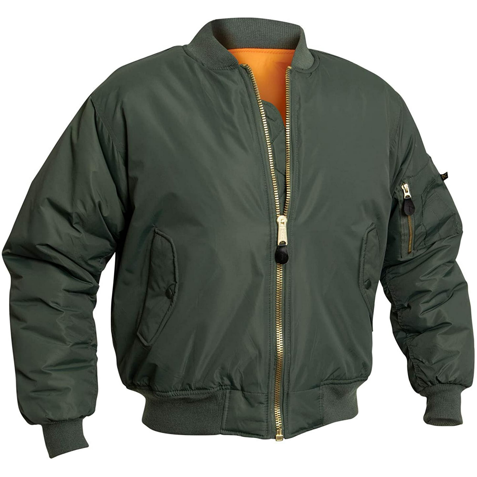 Rothco Enhanced Nylon MA-1 Flight Jacket, XS, Sage Green - Walmart.ca