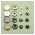 thumbnail image 3 of 100PCS Stainless Steel Metal Snap Fasteners - Universal Fasteners for Bags, Clothes, Outerwear, 3 of 6
