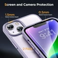 thumbnail image 6 of Magnetic Series for iPhone 14 Plus Case [Compatible with MagSafe] Military-Grade Protection, Anti-Fingerprint, Slim Phone Case for iPhone 14 Plus, Light Purple, 6 of 14
