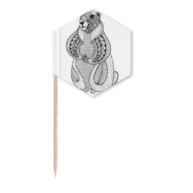 Animal Big Mouse Picture Art Deco Fashion Toothpick Flags Cupcake Picks Party Celebration