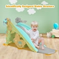 thumbnail image 6 of Costway 4-in-1 Rocking Horse & Slide Set Toddler Slide Toy w/ Basketball Hoop Blue, 6 of 11