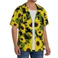 thumbnail image 2 of Kdxio Men'S Hawaiian Shirt For Men Short Sleeve Shirt Sunflowers In Vintage Summer Casual Holiday Beach Button Down T-Shirts, 2 of 5