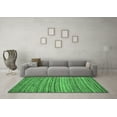 thumbnail image 3 of Ahgly Company Indoor Rectangle Abstract Emerald Green Modern Area Rugs, 7' x 9', 3 of 4