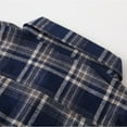 thumbnail image 6 of LYMAYTER Kids Boys Brushed Shirt Toddler Long Sleeve Plaid Shirt Spring Fall Button T-Shirt for 2-8 Years, 6 of 9
