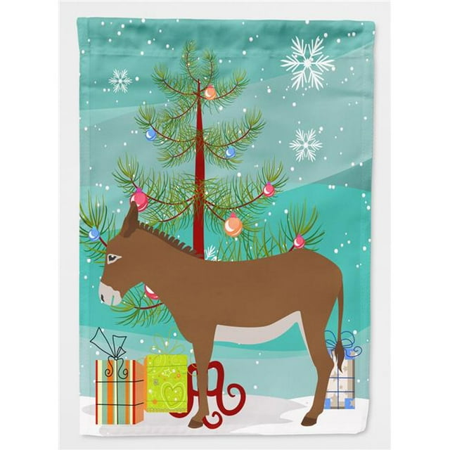 Cotentin Donkey Christmas Flag - Canvas House Size
