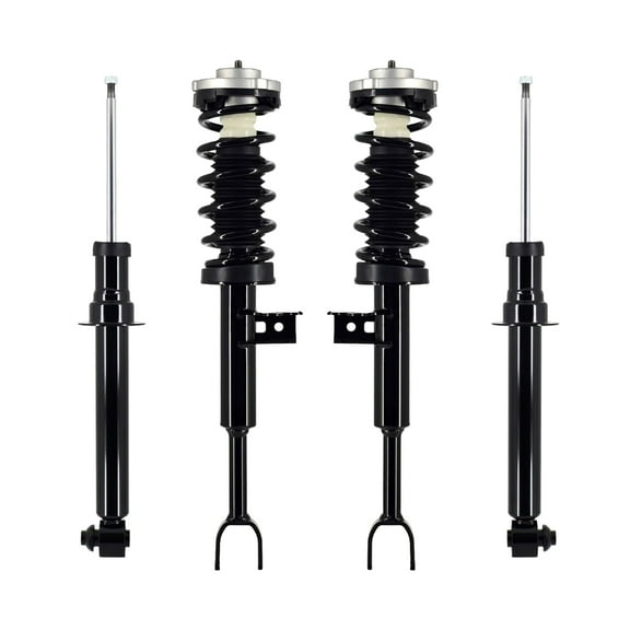Set Front Quick Complete Strut-Coil Spring-Rear Strut For 2011-2013 BMW 535I RWD