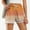 Orange, variant on Qulqfy High Waisted Women's Bermuda Resort Wear Red Beach Stretchy Comfy Casual Lounge Shorts M