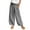 Dark Gray, variant on Wide Leg Pants Woman Linen Summer Pants Lightweight Fabric Pants For Women Casual Pants Beach Pants Plain Comfortable Harem Muslim Pants With Wide Legs.