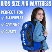 Pittman Outdoors - Blue Kids Air Mattress | Includes Electric Pump & Colorful Travel Backpack | Puncture-Resistant & Easy-Inflate